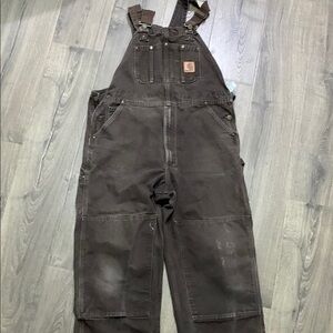 Carhartt Brown Overalls Heavy-Duty Workwear